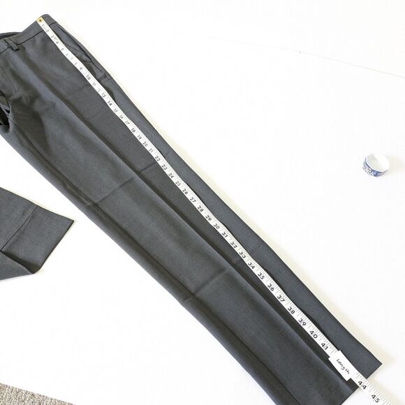 Kenneth Cole Men's Gray Techni-Cole Performance Slim Fit Pants Size 32 x 34 - Picture 14 of 15